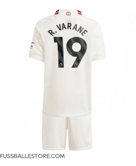 Günstige Manchester United Raphael Varane #19 3rd trikot Kinder 2023-24 Kurzarm (+ Kurze Hosen)